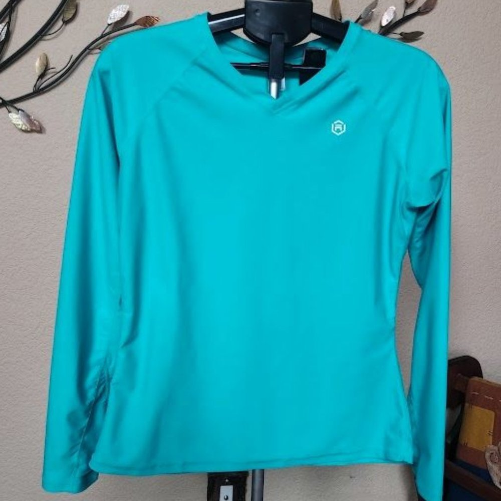 NWT sz large Mycharmo activewear / cycling / swim shirt UPF 50+